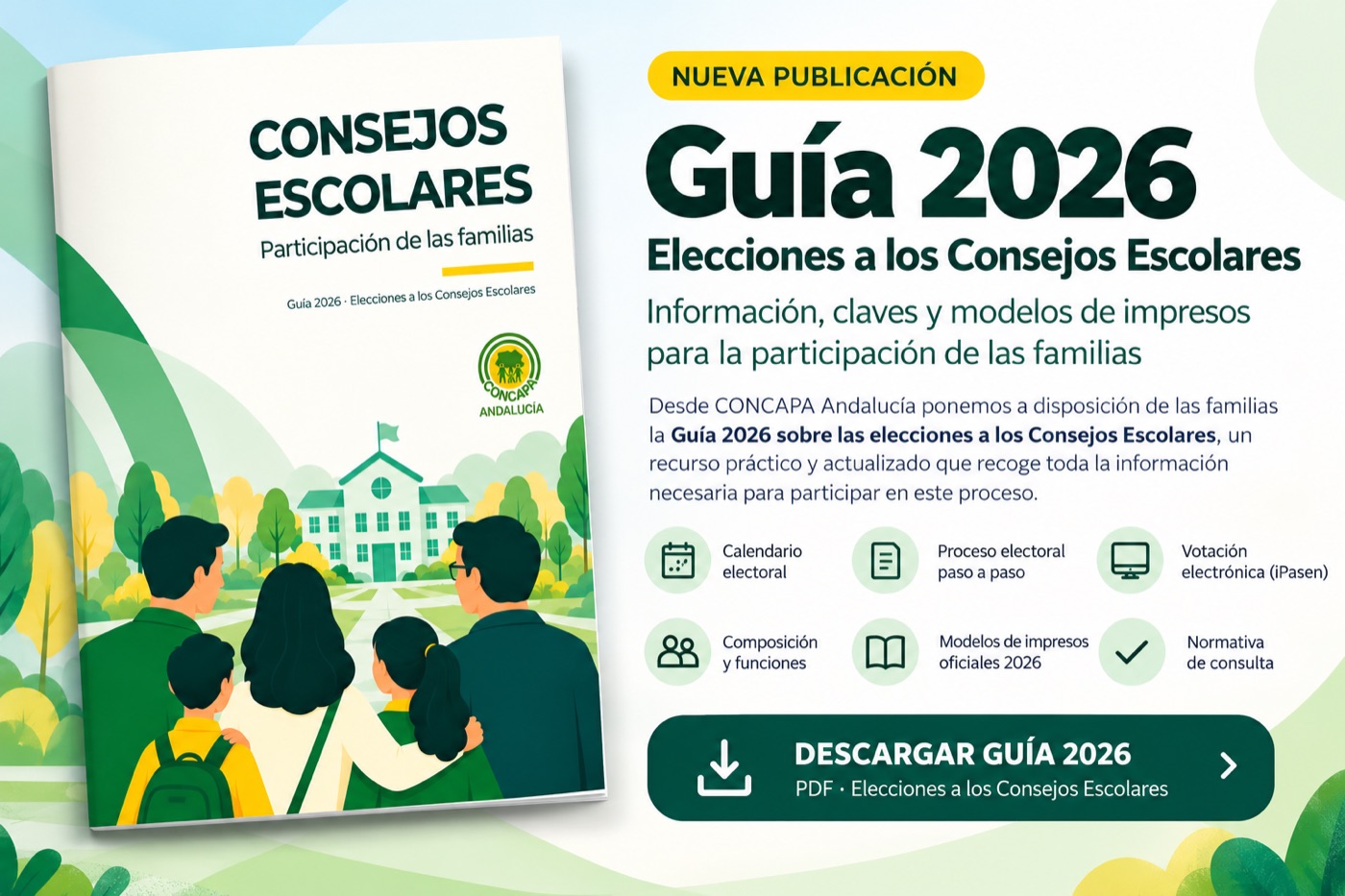 Guía 2026 Elecciones a los Consejos Escolares